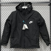 2025 NK Cotton Thickened warm Black Outdoor Jacket #P6加棉冲锋衣
