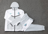 2024/25 Al Nassr  White Kids Hoody Zipper Jacket Tracksuit