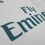 2017/18 RM Home White Retro Long Sleeve Soccer Jersey