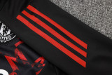 2025 M Utd Black Red Kids Sweater Tracksuit