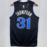 2025 Mavericks THOMPSON #31 Black City Edition NBA Jerseys