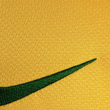 2010 Brazil Home Yellow Retro Soccer Jersey