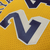 2007/08 Lakers BRYANT #24 Retro Yellow NBA Jerseys热压