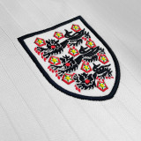 1984/1987 England Home White Retro Soccer Jersey