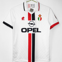 1996/97 AC Milan Away White Retro Soccer Jersey