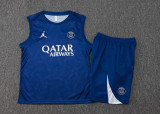 2025/26  PSG Sapphire Blue Vest Training Jersey(A Set) 喷墨