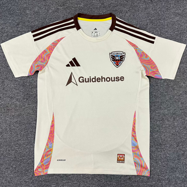 2025/26 D.C. United Away White Fans Soccer Jersey 华盛顿特区联