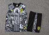 2025 Brazil Vest Training Jersey(A Set)
