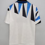 1991/93 In Milan Away White Retro Soccer Jersey