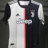 2019/20 JUV Home White Black Retro Player Version Soccer Jersey