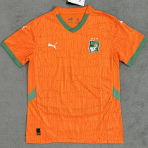 2025 Ivory Coast Home Orange Fans Soccer Jersey