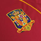 2008 Spain Home Red Retro Soccer Jersey