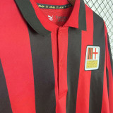 2025 AC Milan 125Th Limited Edition Long Sleeve Fans Soccer Jersey 限量版 有钮扣
