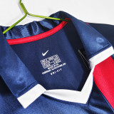 2001/2002 PSG Home Retro Long Sleeve Soccer Jersey