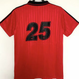 2026 AD x oasis #25 Red Retro Style Fans Soccer Jersey (Have No.25 带号码）