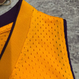 1999/00 Lakers BRYANT #8 Yellow Retro NBA Jerseys 热压