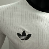 2025 Germany 125Th White Player Version Long Sleeve Soccer Jersey