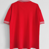 1977 M Utd Home Red Retro Soccer Jersey