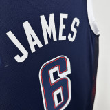 2024 Team USA JAMES #6 Sapphire Blue NBA Jersey
