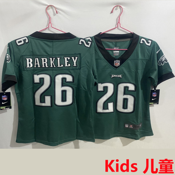 BARKLEY #26 Philadelphia Eagles Kids NFL Jersey 老鹰