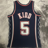 2006/07 Nets KIDD #5 Retro Dark Blue NBA Jerseys热压