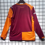 2025/26 Galatasaray Home Fans Long Sleeve Soccer Jersey 5 Stars 5星