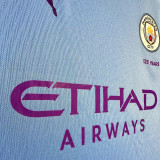 2019/20 Man City Home Blue Retro Soccer Jersey