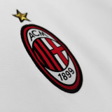 2009/10 AC Milan Away White Retro Soccer Jersey