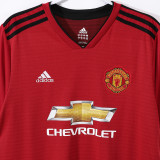 2018/19 M Utd Home Red Retro Soccer Jersey
