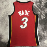 2005/06 Miami Heat WADE #3 Retro Red NBA Jerseys热压