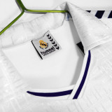 1989/90 RM White Home Retro Soccer Jersey
