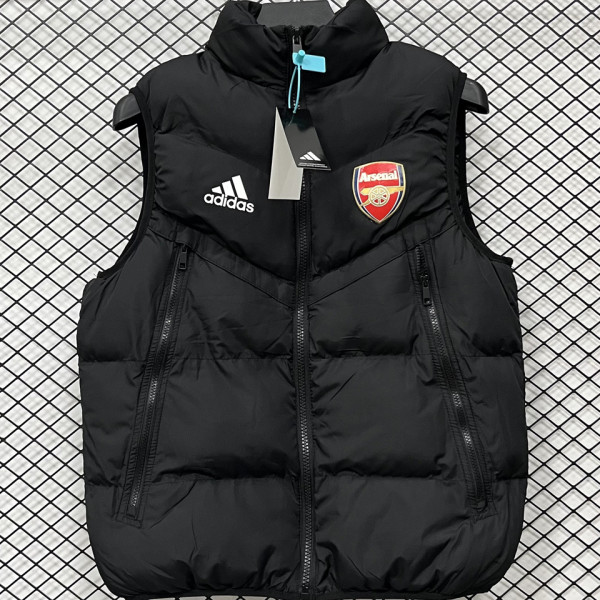 2026/27 ARS Black Cotton Vest Jacket  J3306 黑色