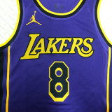 Lakers BRYANT #8 Blue NBA Jerseys