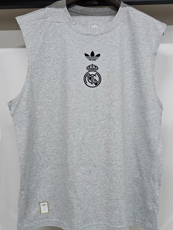 2025/26 RM Grey Pure Cotton Vest Jersey