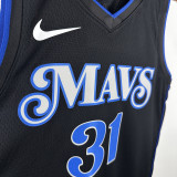 2025 Mavericks THOMPSON #31 Black City Edition NBA Jerseys