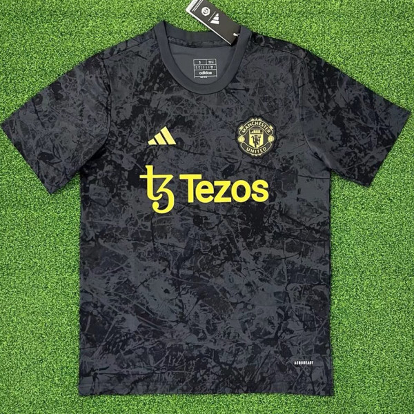 2024 M Utd AD x  Stone Roses Black Fans Soccer Jersey