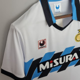 1990/91 In Milan Away White Retro Soccer Jersey