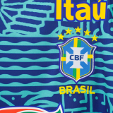 2024 Brazil Blue Training shirts