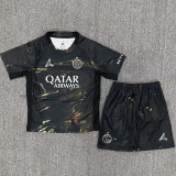2026 PSG Dark Night Edition Black Kids Soccer Jersey 带星