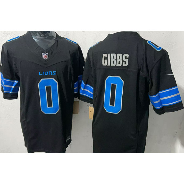 GIBBS #0 Men's Detroit Lions NFL Jersey 雄狮 (3代）