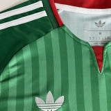 2026/27 Algeria Away Green Fans Soccer Jersey  无星 (Have Right Patch 有右臂章 白底黑字）