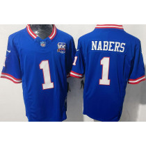 NABERS #1 Men's New York Giants NFL Jersey  巨人   (3代）