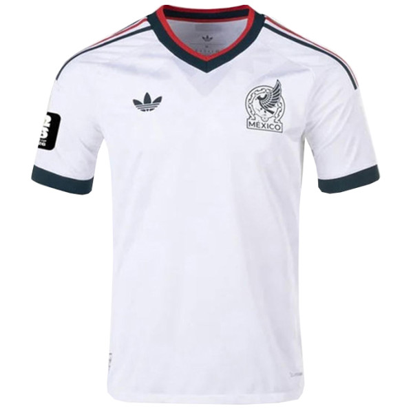 2026/27 Mexico 1:1 Quality Away White Fans Soccer Jersey  (Have Right Patch 有右臂章 黑底白字）