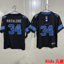 ANZALONE #34 Detroit Lions Kids NFL Jersey 雄狮
