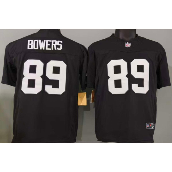 BOWERS #89 Men's Las Vegas Raiders NFL Jersey 突袭者   (3代）