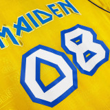 2008 West Ham X Iron Maiden Yellow Retro Jersey (Number 08)