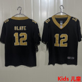 OLAVE #12 New Orleans Saints Kids NFL Jersey 圣徒