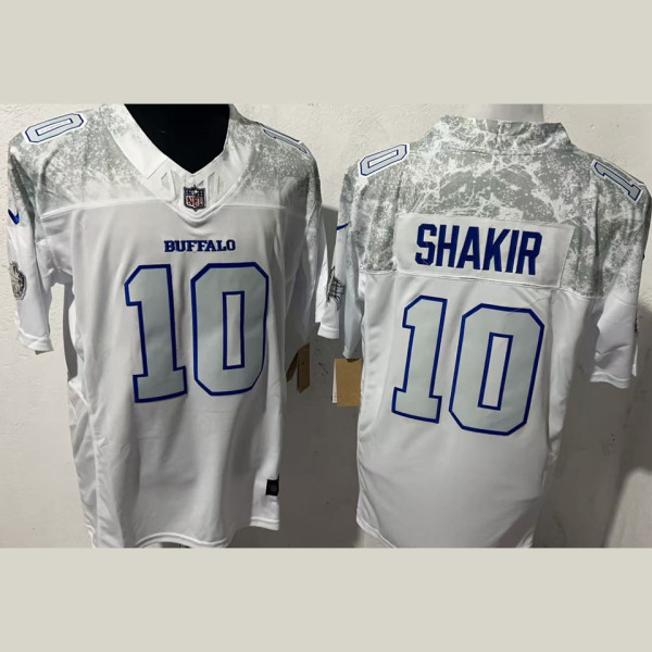 SHAKIR #10 Men's Buffalo Bills NFL Jersey 布法罗比尔  (3代）