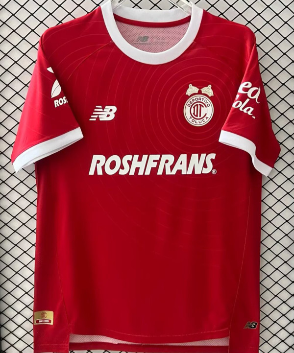 2026/27 Deportivo Toluca Red Fans Soccer Jersey  托卢卡