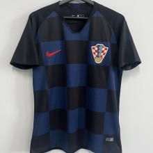 2018 Croatia Away Black Retro Soccer Jersey